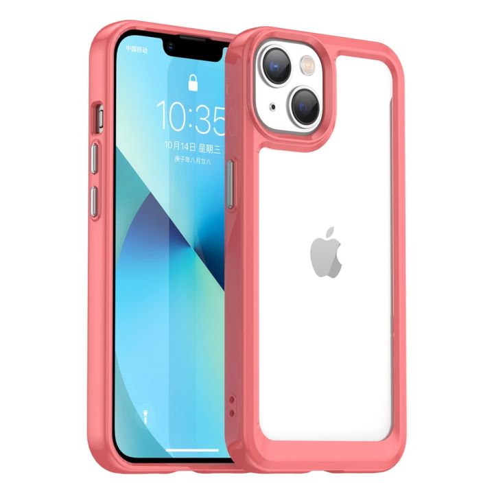 Hurtel Outer Space Back Cover Πλαστικό Κόκκινο (iPhone 14 Plus)