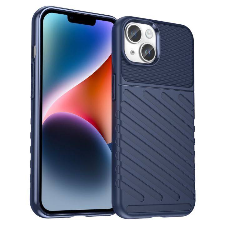 Hurtel Thunder Back Cover Σιλικόνης Μπλε (iPhone 14)
