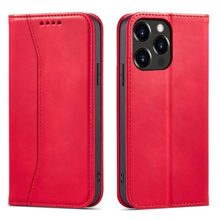Hurtel Magnet Fancy Wallet Δερματίνης Κόκκινο (iPhone 14 Pro)