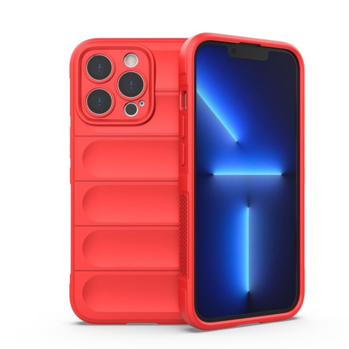 Hurtel Magic Shield Back Cover Σιλικόνης Κόκκινο (iPhone 13 Pro)