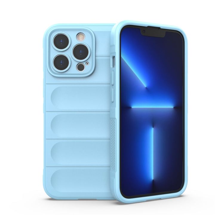 Hurtel Magic Shield Back Cover Σιλικόνης Γαλάζιο (iPhone 13 Pro)