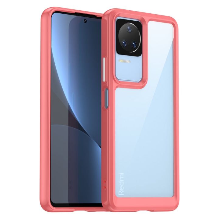 Hurtel Outer Space Back Cover Πλαστικό Κόκκινο (Poco F4 5G)