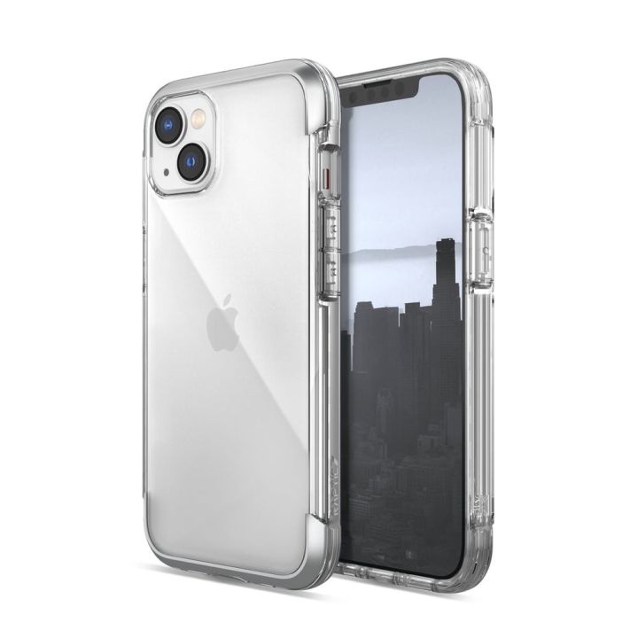 Raptic X-Doria Air Back Cover Πλαστικό / Σιλικόνης Ασημί (iPhone 14)