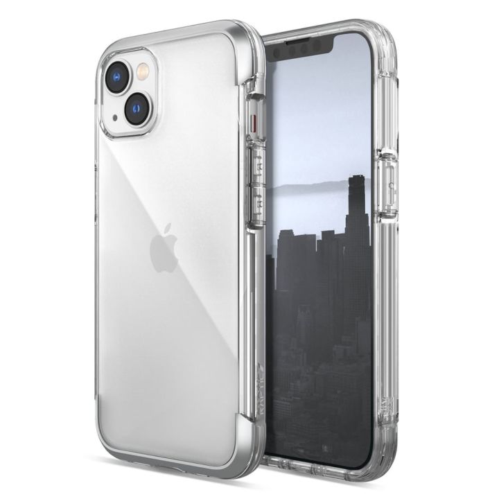 Raptic X-Doria Air Back Cover Πλαστικό / Σιλικόνης Ασημί (iPhone 14 Plus)