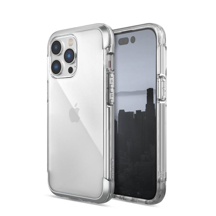 Raptic X-Doria Air Back Cover Πλαστικό / Σιλικόνης Ασημί (iPhone 14 Pro)