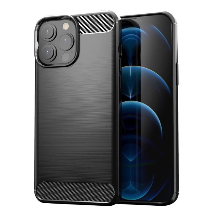 Powertech Back Cover Σιλικόνης Μαύρο (iPhone 13 Pro Max)