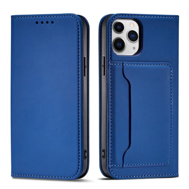 Hurtel Magnet Card Wallet Δερματίνης Μπλε (iPhone 12 Pro Max)