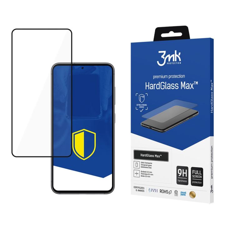 3MK Hardglass Max 0.3mm Full Face Tempered Glass (Galaxy S24)