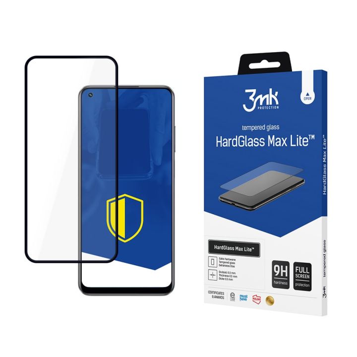 3MK HardGlass Max Lite Full Face Tempered Glass Μαύρο (Realme 10 4 G)