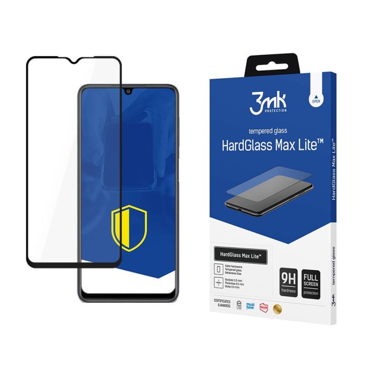 3MK HardGlass Max Lite Tempered Glass Μαύρο (Galaxy M22)