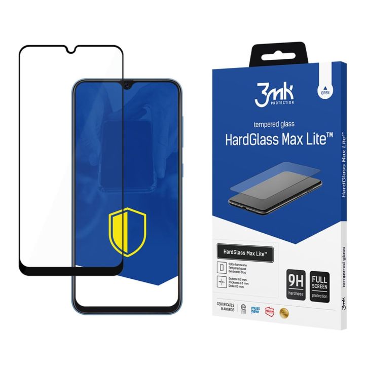 3MK HardGlass Max Lite Full Face Tempered Glass (Galaxy A50 / A30s)