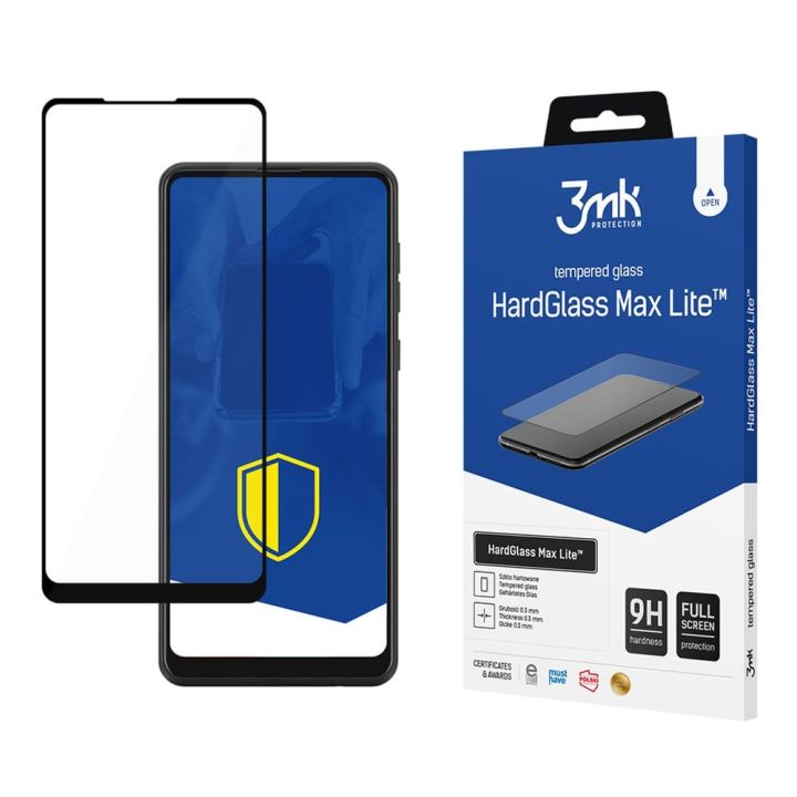 3MK Hardglass Max Lite 0.3mm Tempered Glass Μαύρο (Samsung Galaxy A21)