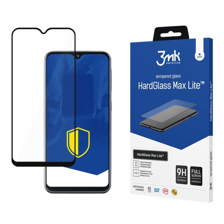 3MK HG Max Lite Full Face Tempered Glass (Galaxy A20e)