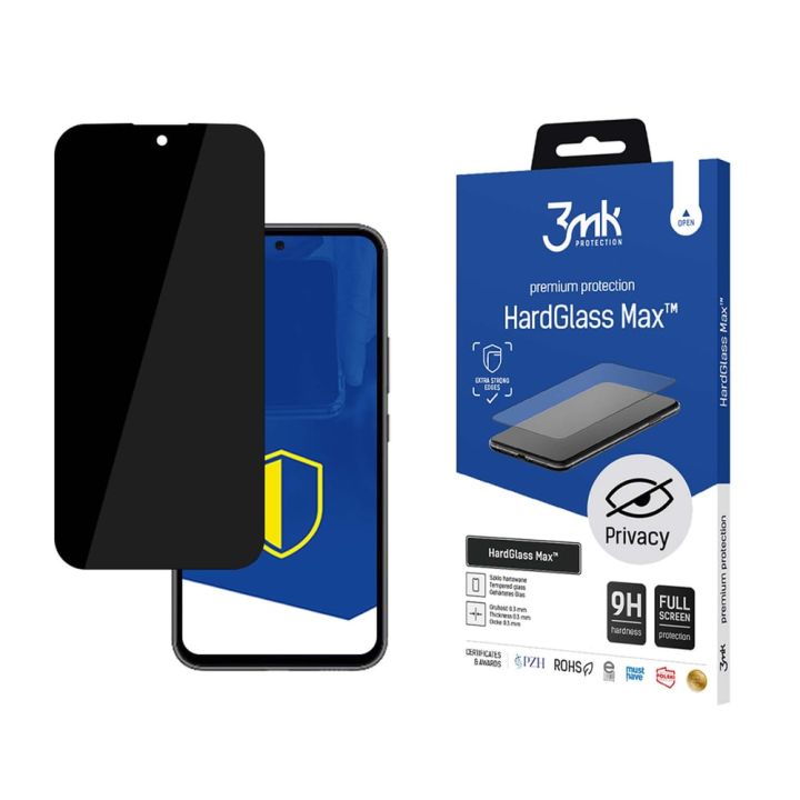 3MK Privacy Full Face Tempered Glass Μαύρο (Samsung Galaxy A55 5G)