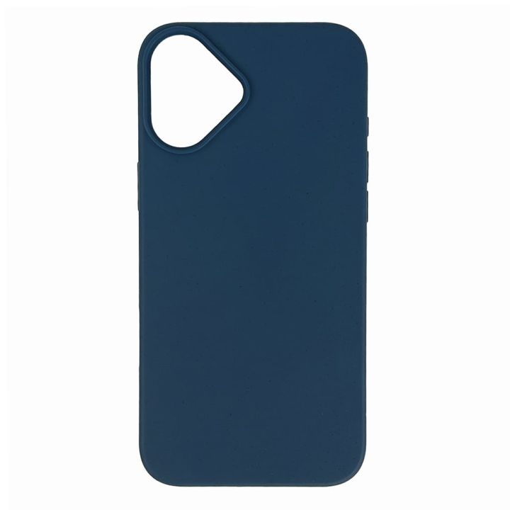 Biodegradable Wheat Case Magsafe Compatible Iphone 16 Plus Navy Blue