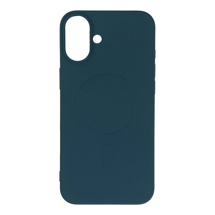 Liquid Silicone Case Magsafe Iphone 16 Plus Dark Blue