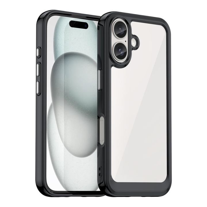 Hurtel Back Cover Σιλικόνης / Πλαστικό Μαύρο (iPhone 16 Plus)