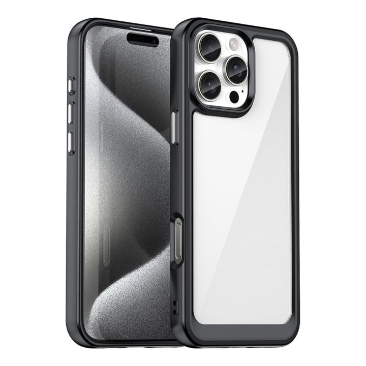 Hurtel Back Cover Σιλικόνης / Πλαστικό Μαύρο (iPhone 16 Pro)