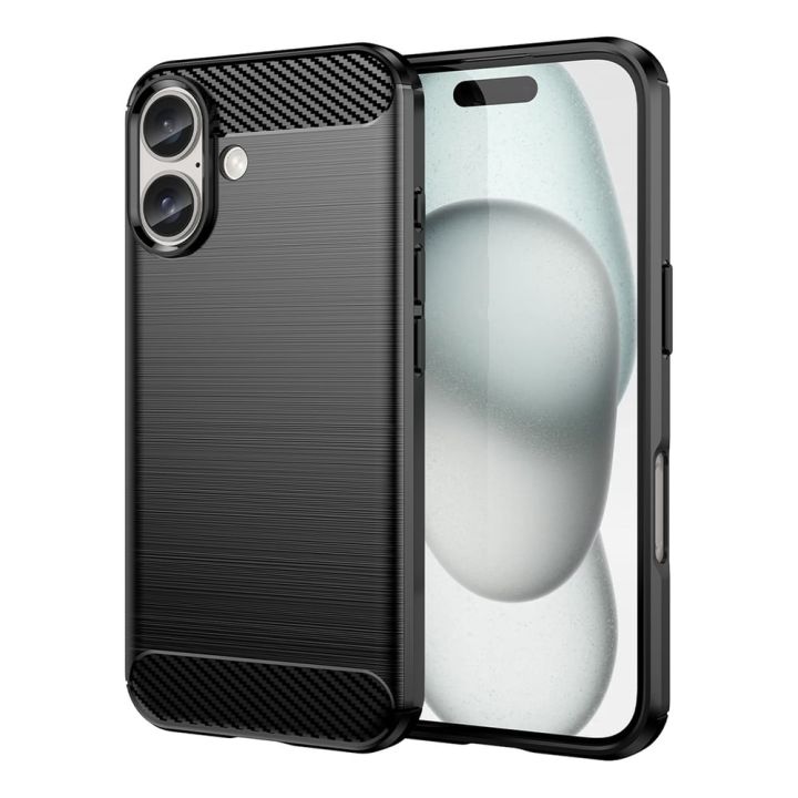 Hurtel Back Cover Σιλικόνης Μαύρο (iPhone 16 Plus)