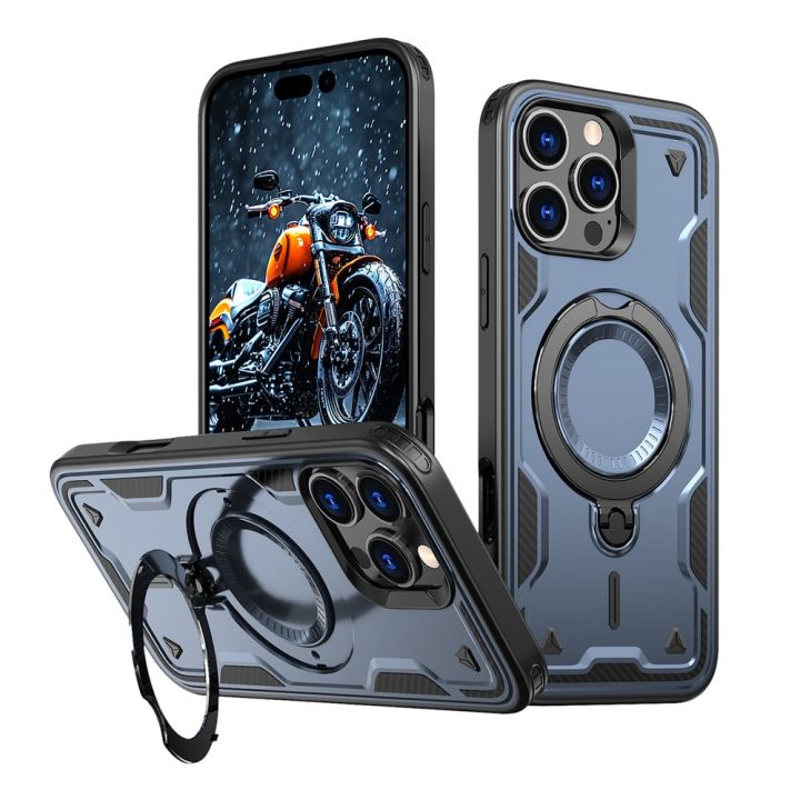 Hurtel Hybrid Back Cover Σιλικόνης / Πλαστικό Μπλε (iPhone 16 Pro)