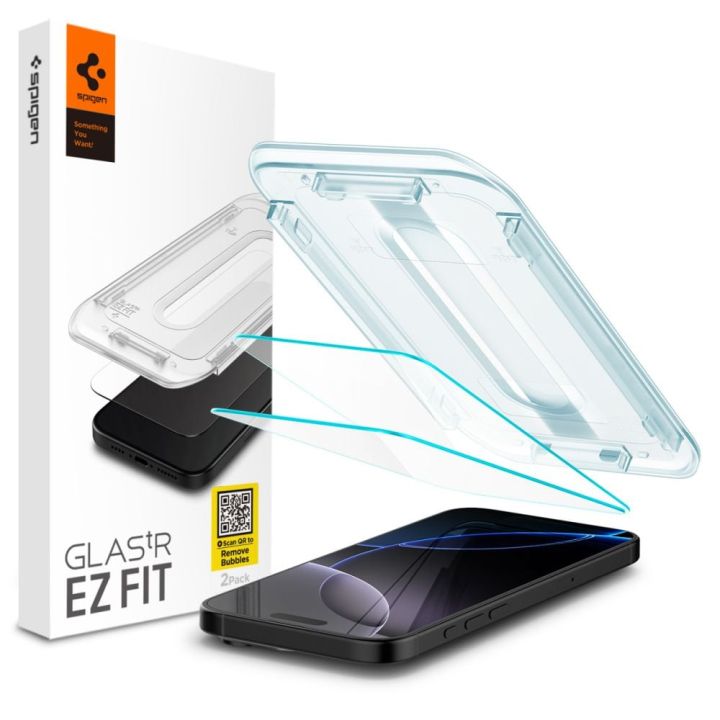 Spigen Glas.tr Ez Fit Tempered Glass 2τμχ Iphone 16 Pro Agl07928