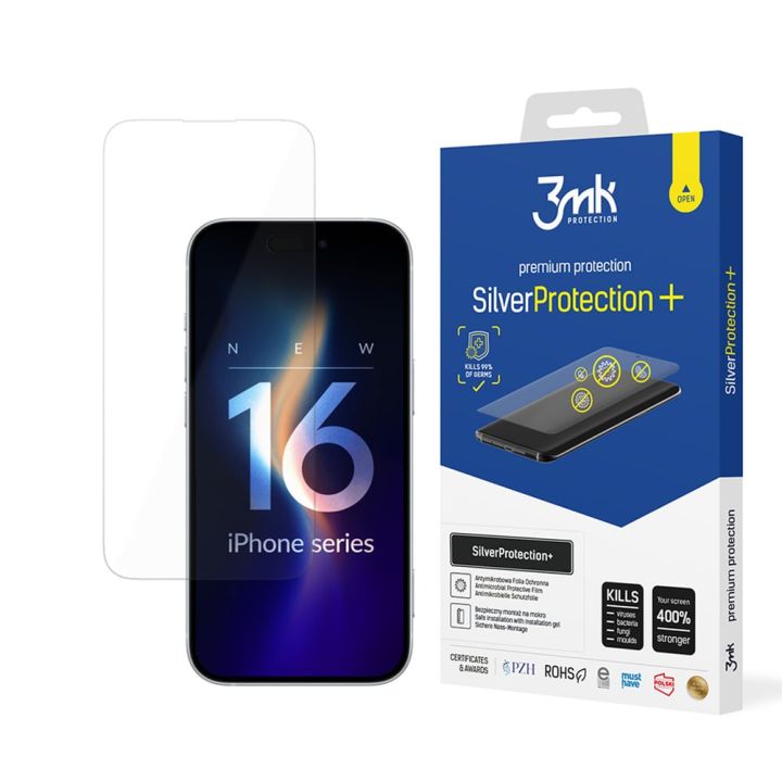 3MK Silverprotection+ Screen Protector (Apple iPhone 16)