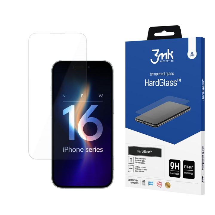 3MK Hardglass 0.3mm Tempered Glass (Apple iPhone 16 Pro Max)