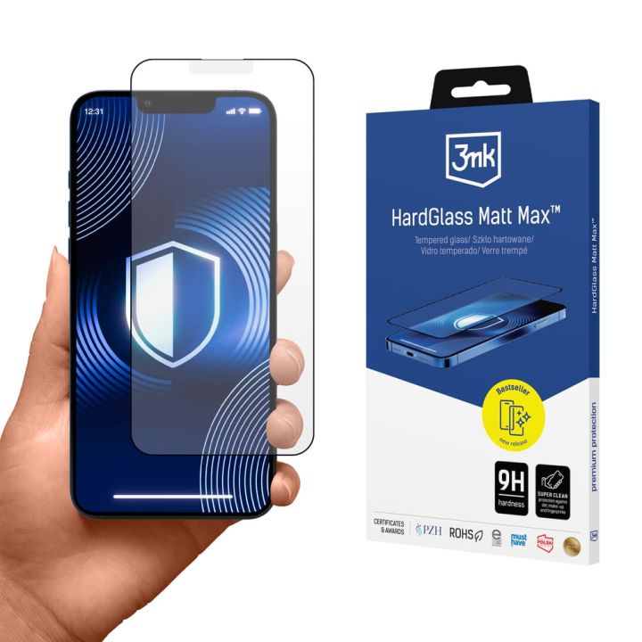 3MK Hardglass Ματ Tempered Glass (iPhone 17e / 16e / 14 / 13 / 13 Pro)