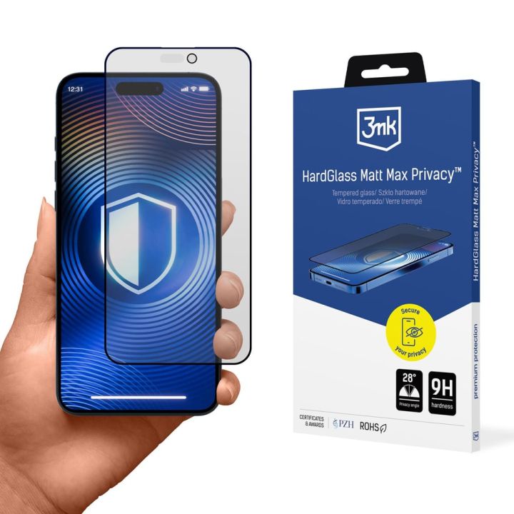 3MK Privacy Ματ Tempered Glass (iPhone 14 Pro Max)