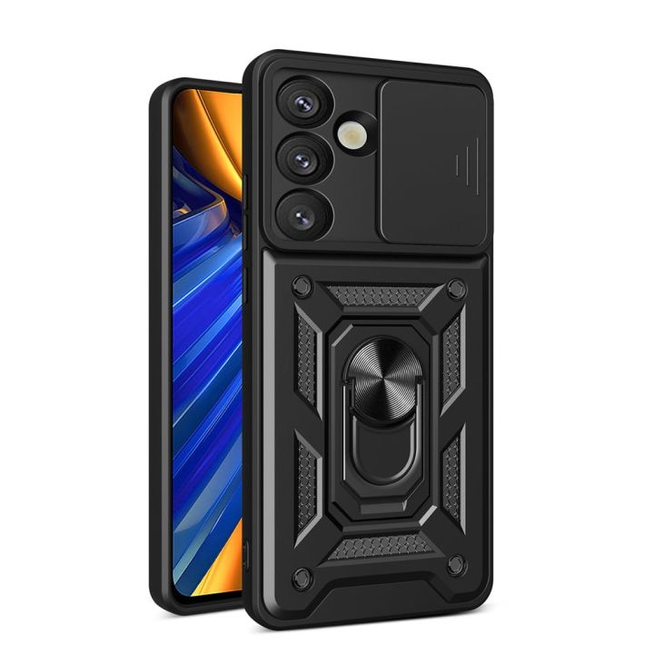 Hurtel Hybrid Back Cover Μεταλλικό Μαύρο (Galaxy S25)