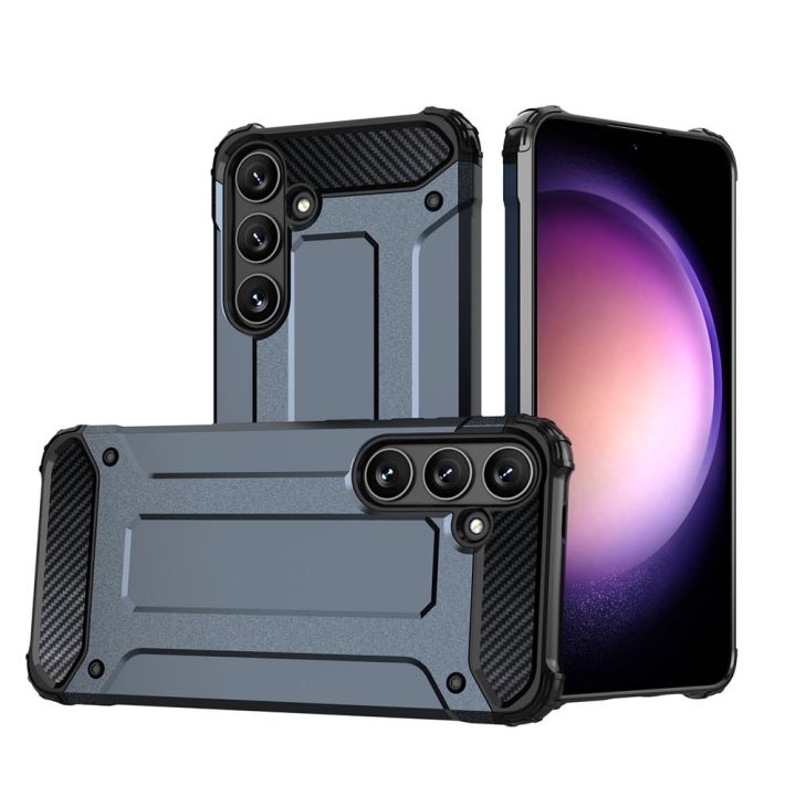 Hurtel Hybrid Back Cover Σιλικόνης / Πλαστικό Μπλε (Galaxy S25)