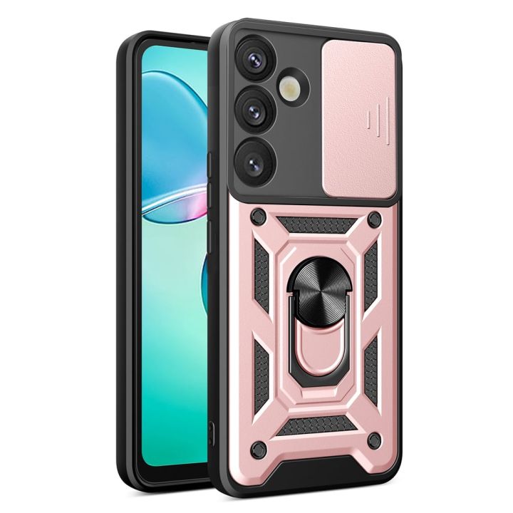 Hurtel Hybrid Back Cover Μεταλλικό Ροζ (Galaxy S25+)