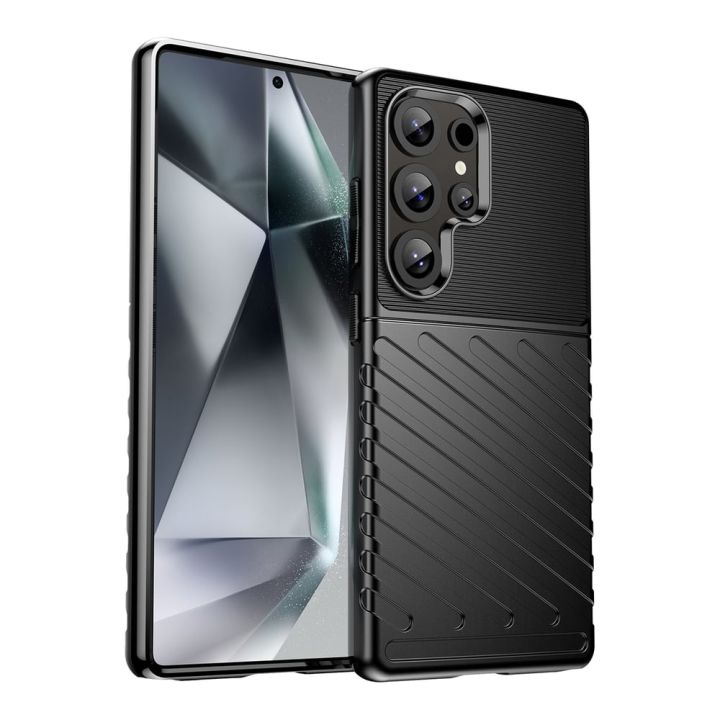 Hurtel Back Cover Σιλικόνης Μαύρο (Galaxy S25 Ultra)
