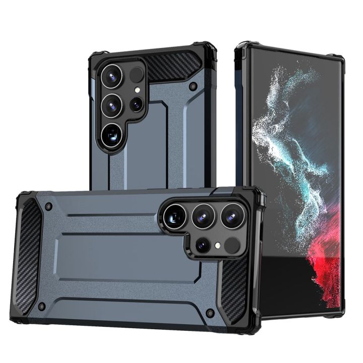 Hurtel Hybrid Back Cover Σιλικόνης / Πλαστικό Μπλε (Galaxy S25 Ultra)