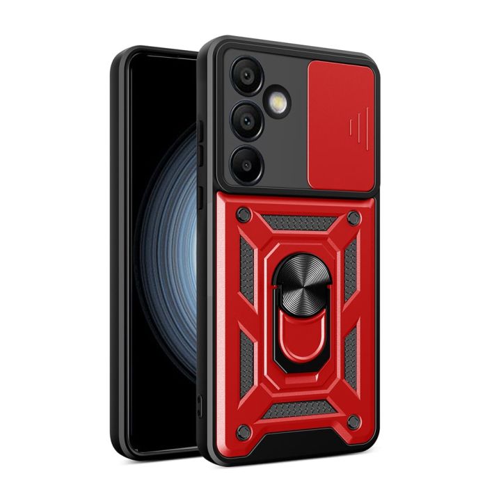 Hurtel Hybrid Back Cover Μεταλλικό Κόκκινο (Galaxy S24 FE)