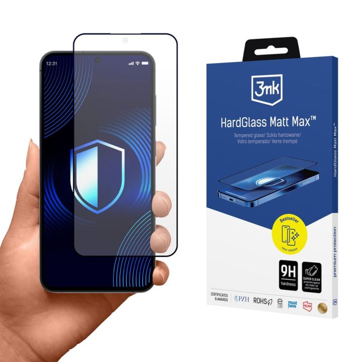 3MK HardGlass Max Ματ Full Face Tempered Glass (Galaxy S25)
