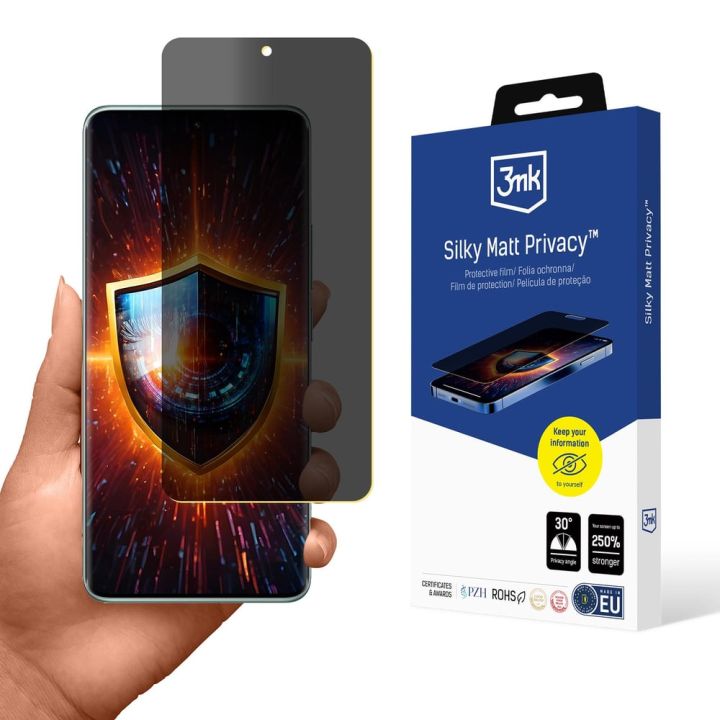 3MK Silky Matt Privacy Privacy Ματ Screen Protector (Redmi Note 14 Pro)