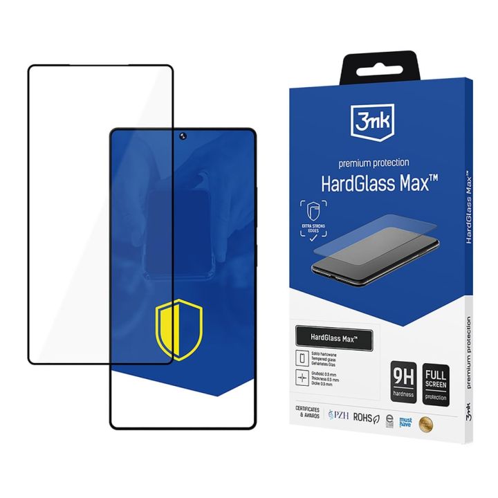 3MK Hardglass Max 0.3mm Tempered Glass Μαύρο (Samsung Galaxy S25 Ultra, 3mk)