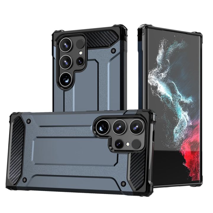 Hurtel Hybrid Back Cover Πλαστικό / Σιλικόνης Μπλε (Galaxy S25 Edge)