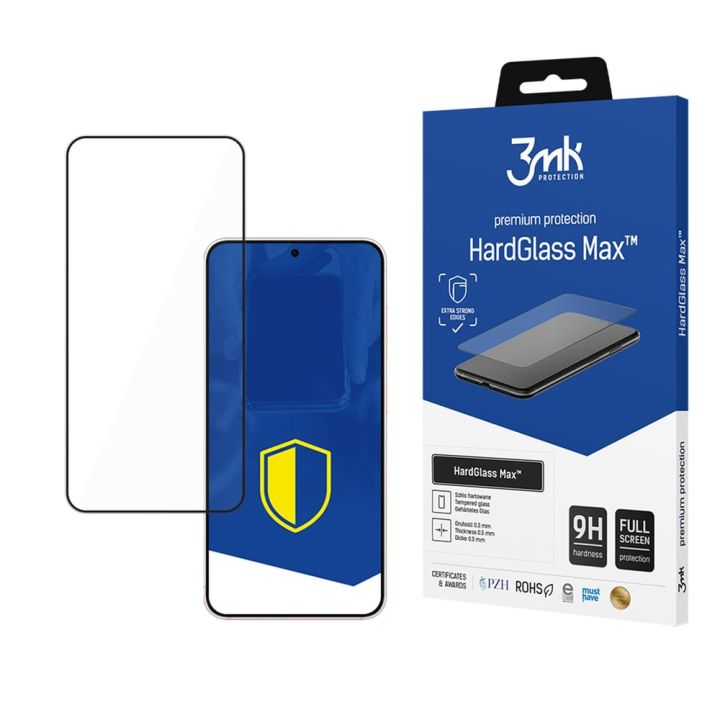 3MK 0.3mm Tempered Glass Μαύρο (Galaxy S25)