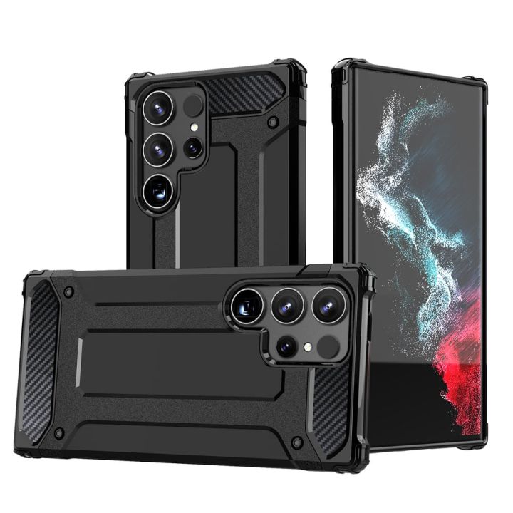 Hurtel Hybrid Back Cover Πλαστικό / Σιλικόνης Μαύρο (Redmi 14C / Poco C75)