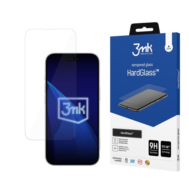3MK 0.3mm Tempered Glass (iPhone 17 / 17 Pro / 16 Pro)