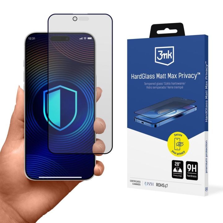 3MK Privacy Ματ Tempered Glass (iPhone Air)