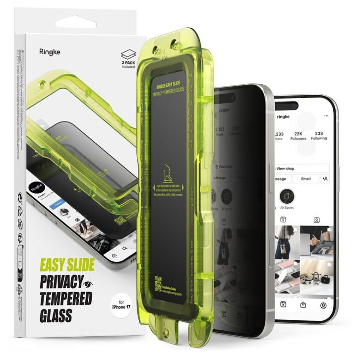 Ringke Full Glue Privacy Tempered Glass 2τμχ (Iphone 17) 6675