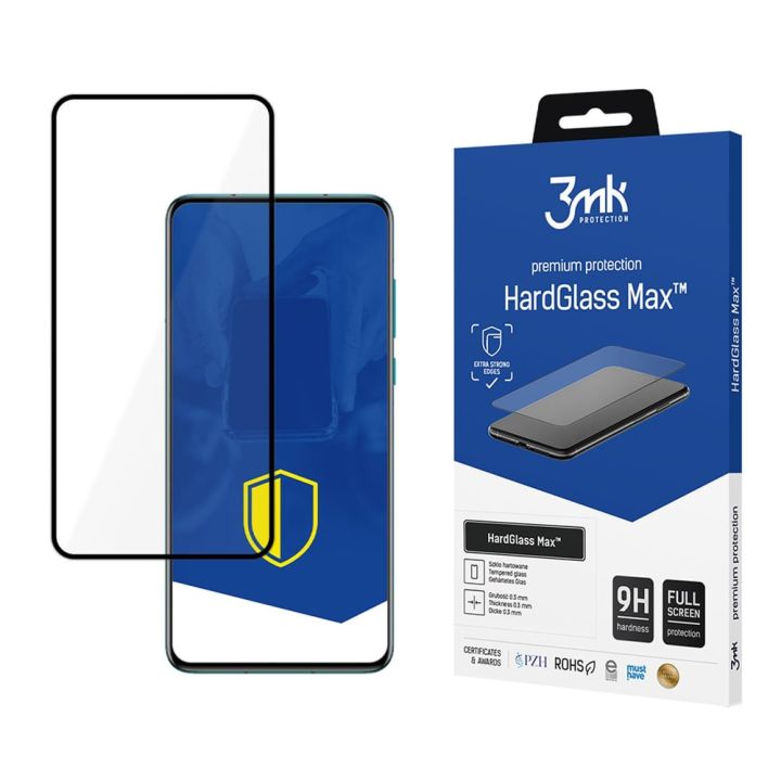 3MK Hardglass Max Black 0.3mm Tempered Glass Μαύρο (Huawei P40 Pro)