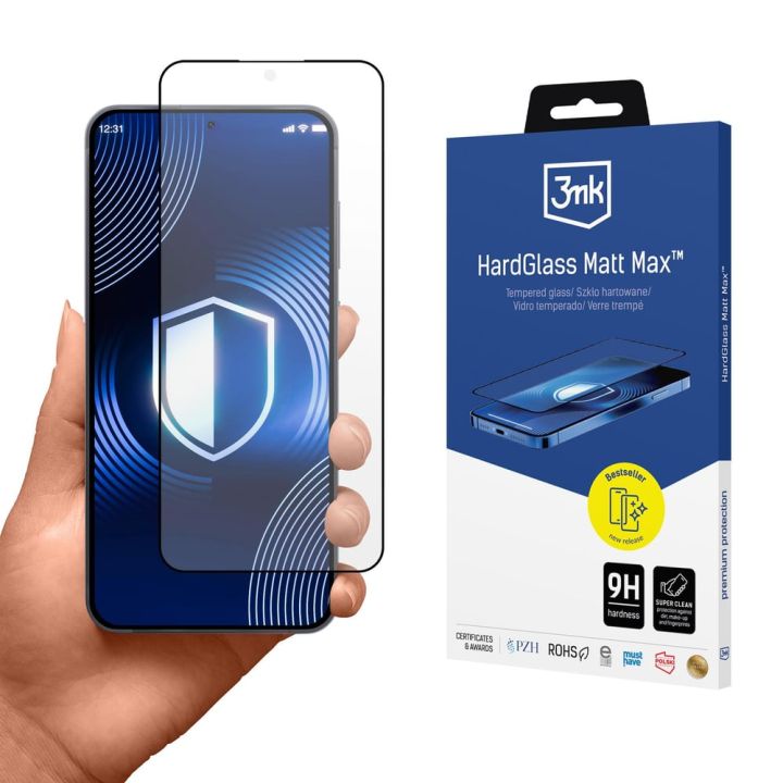 3MK Ματ Screen Protector Μαύρο (Samsung Galaxy S26+, 3mk)