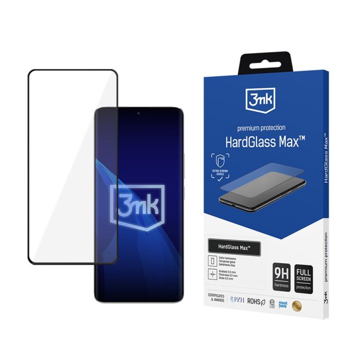 3MK Hardglass Max Full Face Tempered Glass Μαύρο (Redmi Note 13 Pro+)