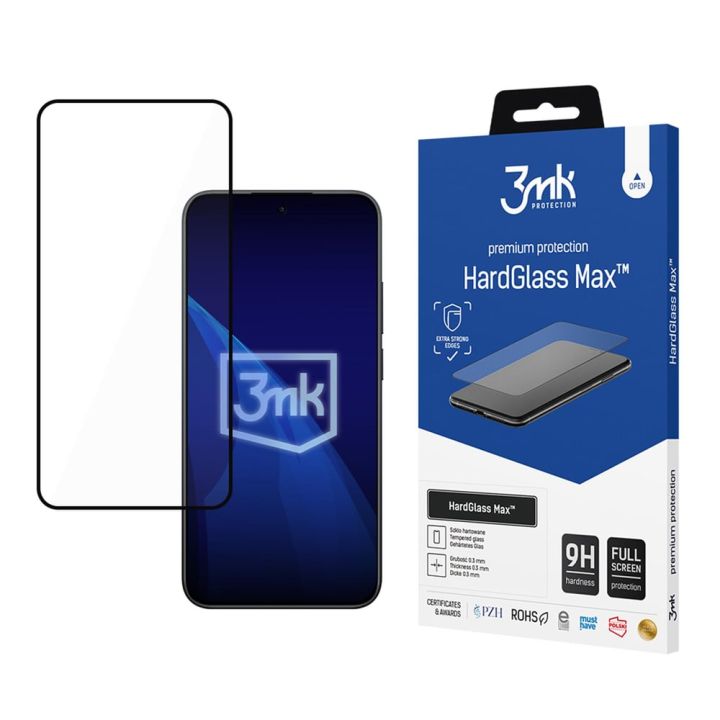3MK Hardglass Max Full Face Tempered Glass Μαύρο (Redmi Note 15 Pro 5G)