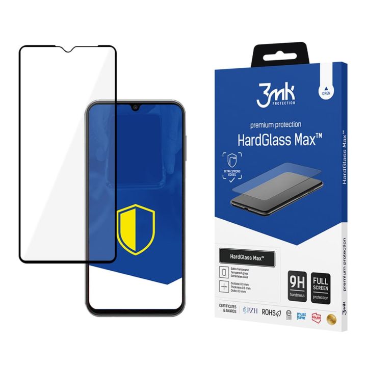3MK Hardglass Max Full Face Tempered Glass Μαύρο (Galaxy A14)