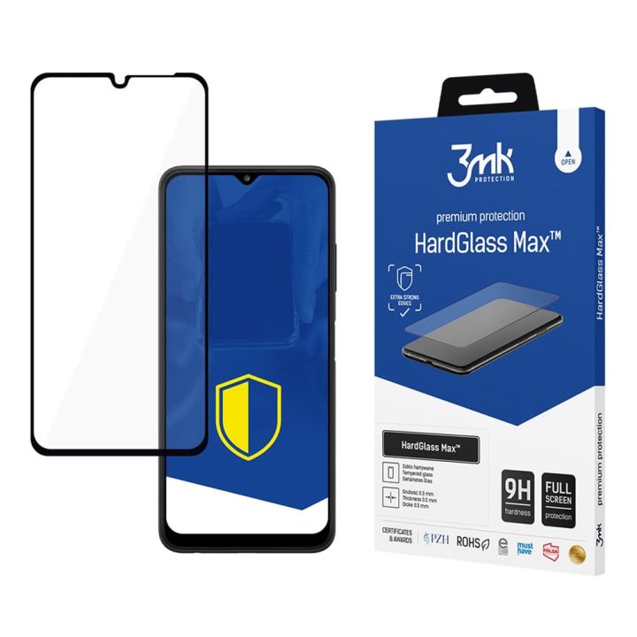 3MK Hardglass Max Full Face Tempered Glass Μαύρο (Galaxy A22 5G)